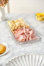 BANDEJA RECTANGULAR GRANDE CRISTAL BOLITAS 2541190 - Imagen 2