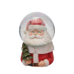 BOLA DE NIEVE PAPA NOEL CON MÚSICA 10X14CM