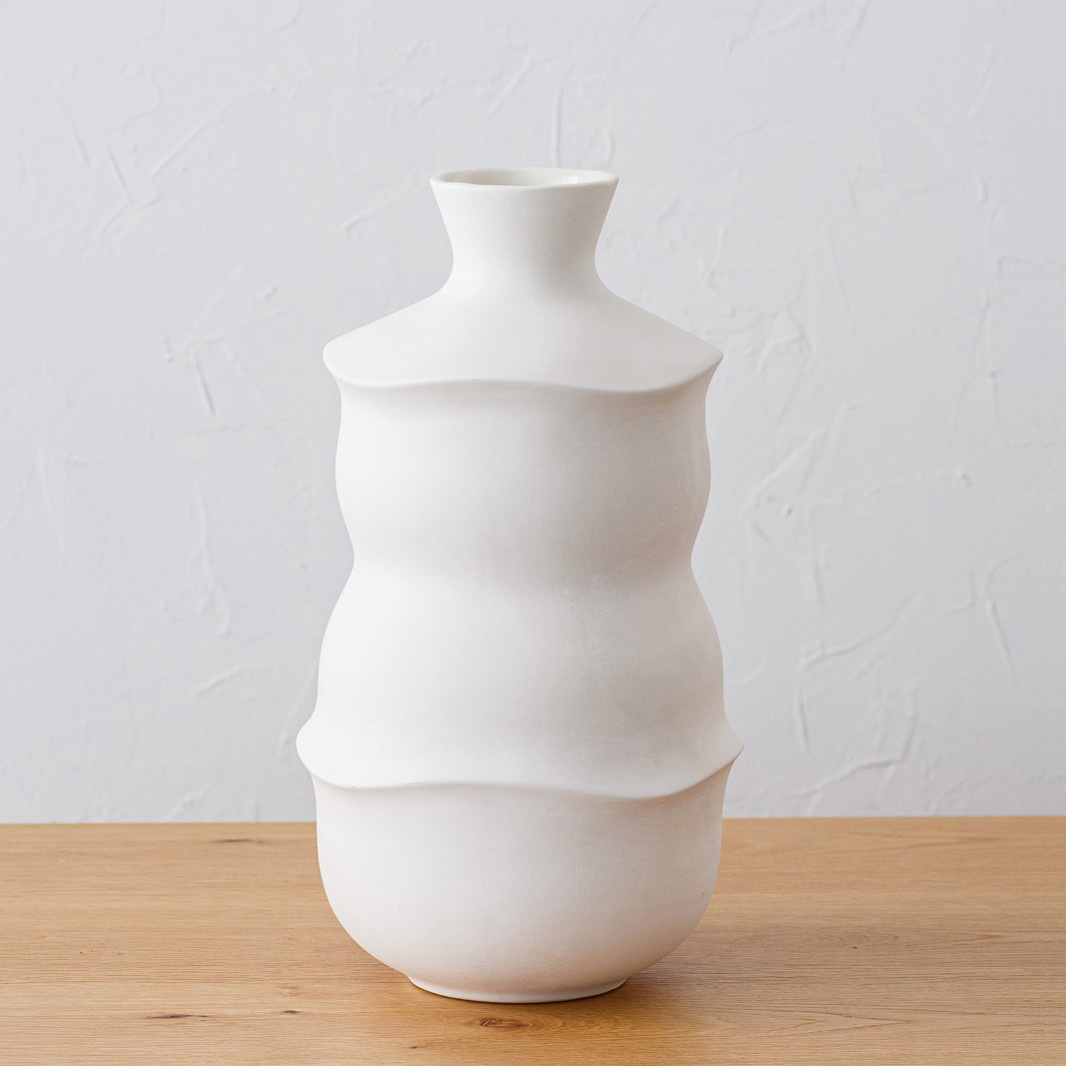 coleccion-alen-jarrones-ceramica-blanco-2.jpg JARRON CERAMICA ALEN ALTO BLANCO MATE - Imagen 1