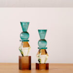CANDELABRO CRISTAL COLOR B GRANDE