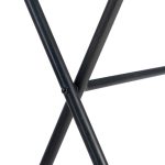 ESCRITORIO NEGRO METAL CRISTAL 603956 - Imagen 3