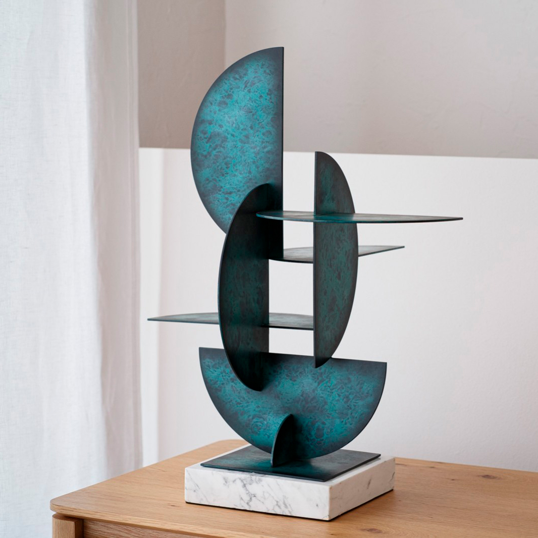 escultura-abstraccion-n3-verde-y-azul.jpg ESCULTURA ABSTRACCIÓN N3. VERDE Y AZUL - Imagen 1