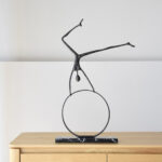 ESCULTURA ACRÓBATA METAL MÁRMOL RF.34F22136