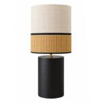 CILINDRO 25CM DOBLE TEXTURA LINO BEIGE +TEJIDO RECAREDO + TERCIOPELO NEGRO