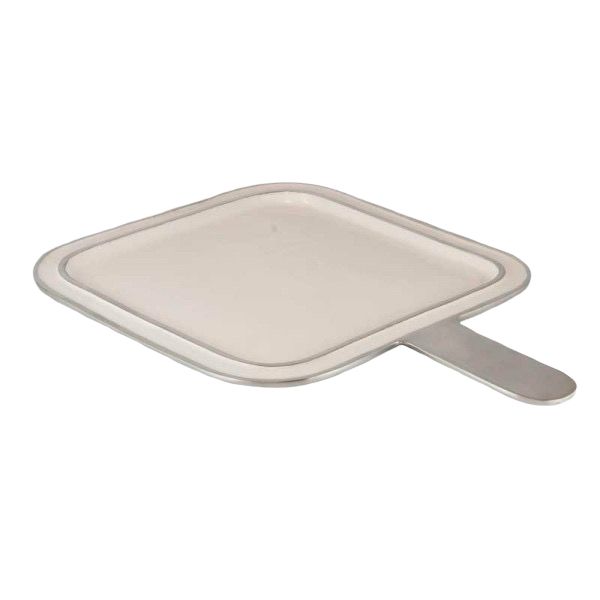 image2-3.jpg BANDEJA PALETA CUAD.C/MANGO BLANCA Y PLAT 2312482 - Imagen 1