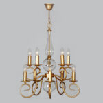 LAMPARA ALMA 10 LUCES DORADO PEQ. RF.1460