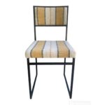 SILLA METALY RAYAS MOSTAZA