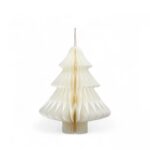 ORIGAMI DECORO PINO BLANCO CON CORDÓN 15CM
