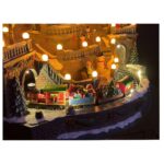 DIORAMA PUEBLO NAVIDEÑO CON TREN Y ÁRBOL ANIMADOS - Imagen 5