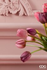 RAMILLETE TULIPÁN VIOLETA 40CM - Imagen 3