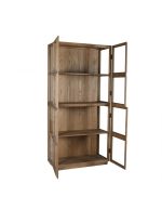 VITRINA ROBLE NATURAL Y CRISTAL MARE-1 100X45X205CM - Imagen 8