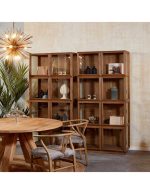 VITRINA ROBLE NATURAL Y CRISTAL MARE-1 100X45X205CM - Imagen 7