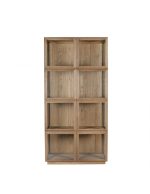 VITRINA ROBLE NATURAL Y CRISTAL MARE-1 100X45X205CM - Imagen 6