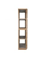 VITRINA ROBLE NATURAL Y CRISTAL MARE-1 100X45X205CM - Imagen 5