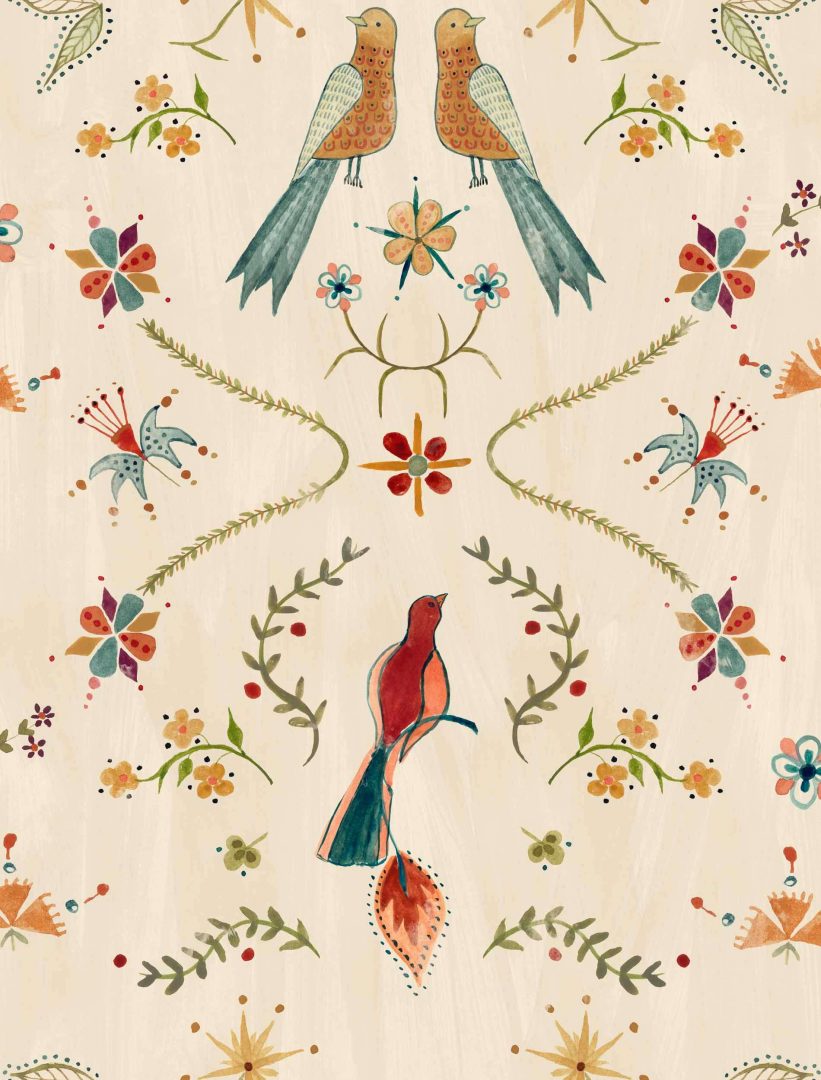 metaphoric-birds-fawn-repeated-patterns-coordonne METAPHORIC BIRDS FAWN - Imagen 1