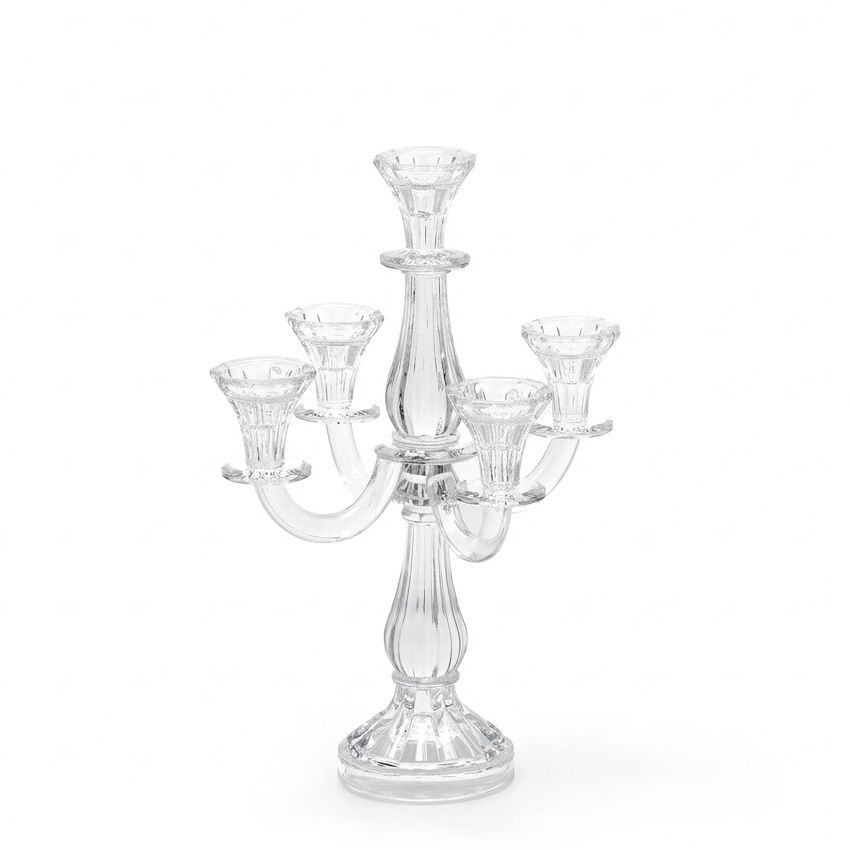 candelabro 5 luces cristal CANDELABRO 5 LUCES CRISTAL - Imagen 1