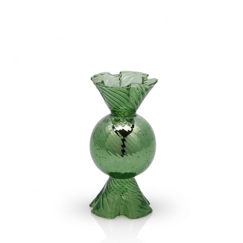 CANDELABRO CARAMELO VERDE - Imagen 1