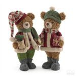 MUÑECO OSO EN LA NIEVE