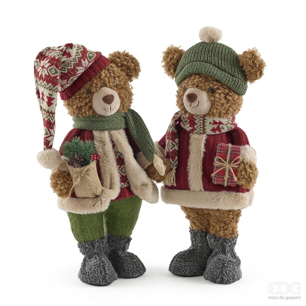 MUÑECO OSO EN LA NIEVE MUÑECO OSO EN LA NIEVE - Imagen 1