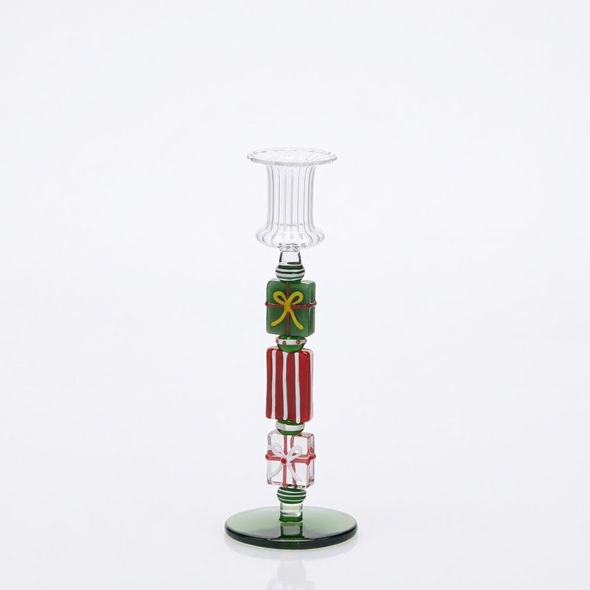 CANDELABRO CRISTAL NAVIDAD REGALO GRANDE - Imagen 1